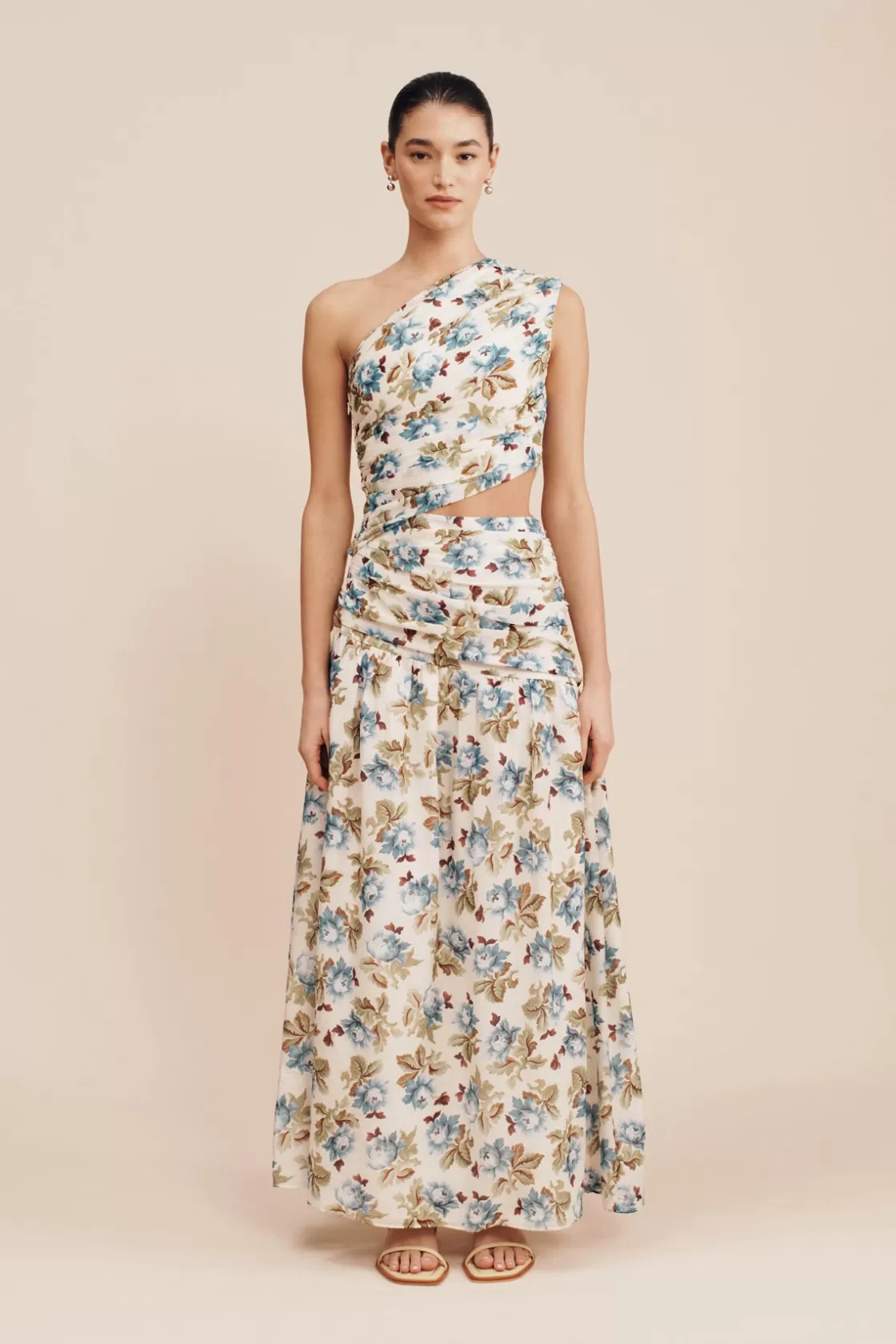 POSSE JOSLIN ONE SHOULDER DRESS -